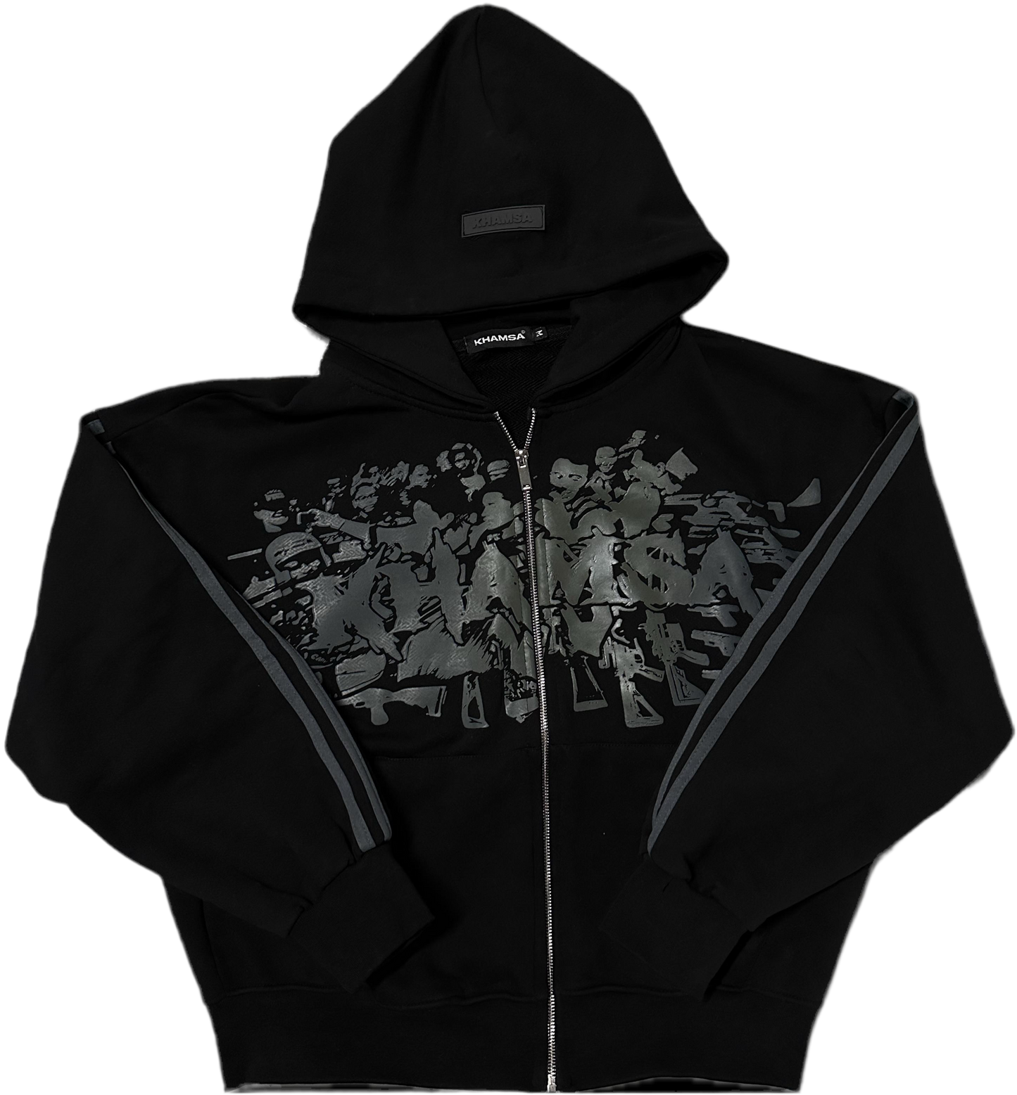 Midnight zip-up black
