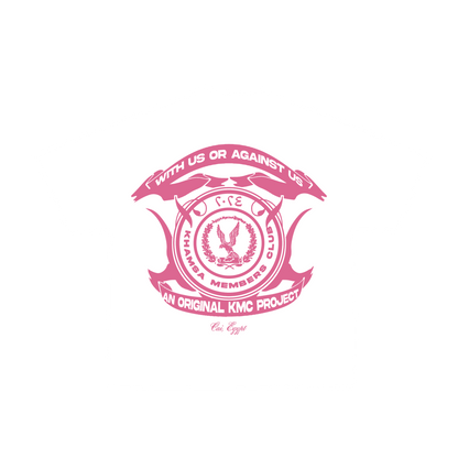 with us or aginst us tee (white-pink)