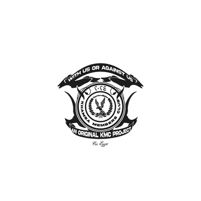 with us or aginst us tee (creamy white-black)