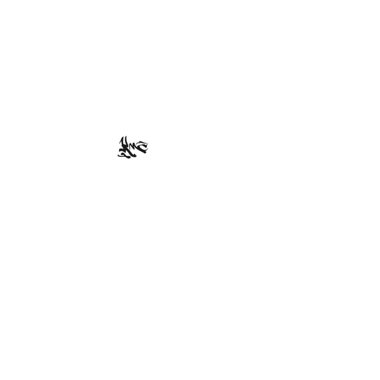 with us or aginst us tee (creamy white-black)