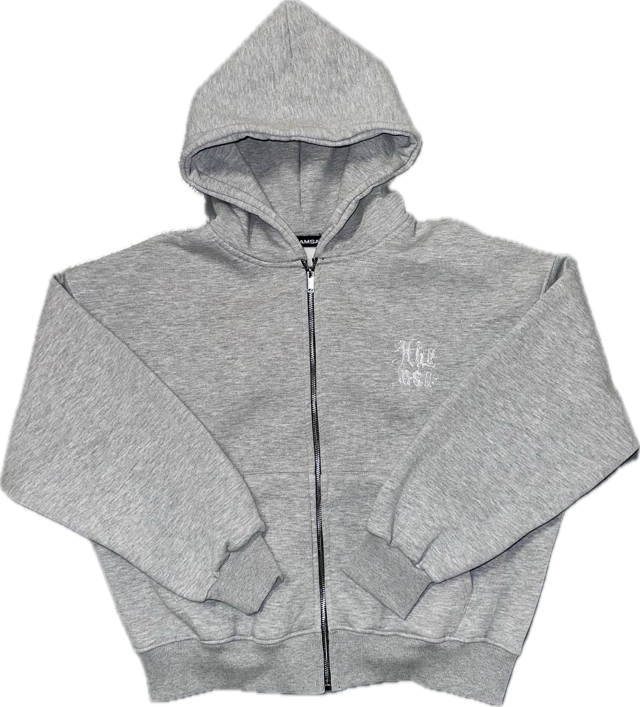 Cozy zip up (gery)