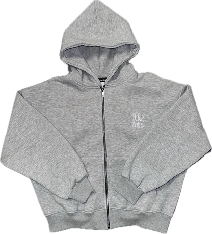 Cozy zip up (gery)