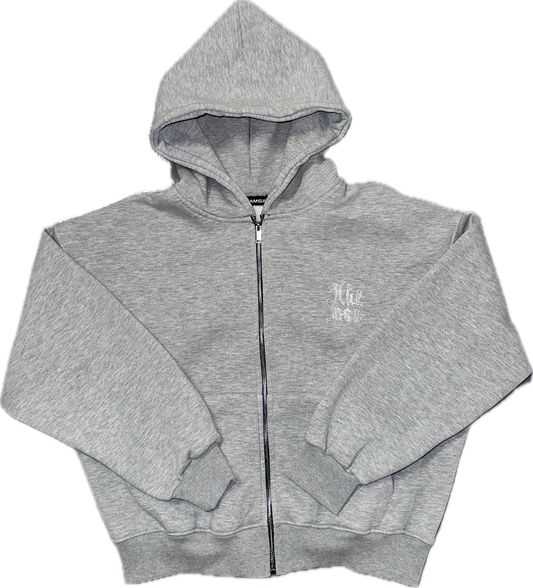 Cozy zip up (gery)