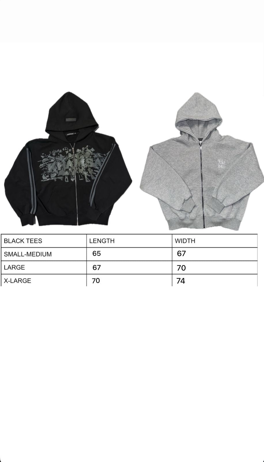 Midnight zip-up black