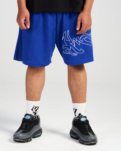 khamsa shorts (blue)